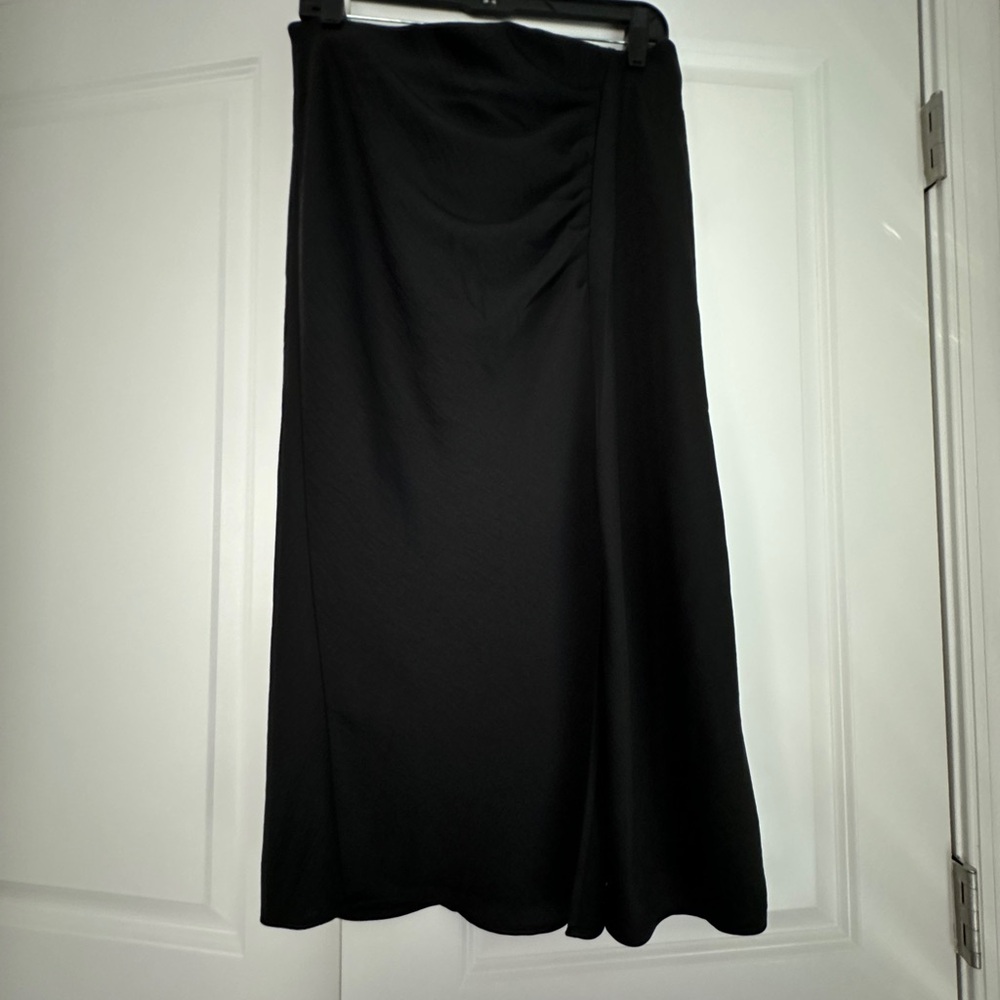 Black Women’s Midi Skirt - Classic A-Line